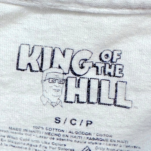King of the Hill Bobby Meditating T-Shirt - Men’s Small - Picture 3 of 4
